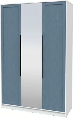 Шкаф Интерлиния Концепт Тренд КТ-Ш3(з) (белый платинум/дуб лазурный)