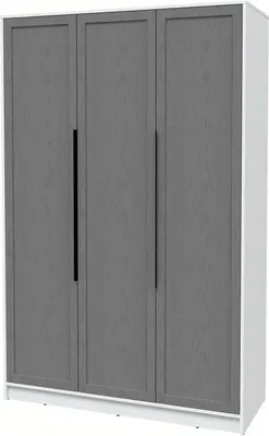 Шкаф Интерлиния Концепт Тренд КТ-Ш3 (белый платинум/дуб серый)