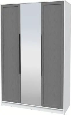 Шкаф Интерлиния Концепт Тренд КТ-Ш3(з) (белый платинум/дуб серый)