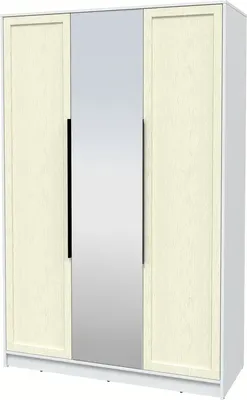 Шкаф Интерлиния Концепт Тренд КТ-Ш3(з) (белый платинум/дуб снежный)