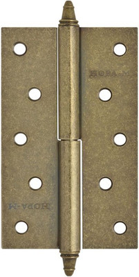 Комплект петель дверных Нора-М 610-5 125x75x2.5 (правая, застаренная бронза)