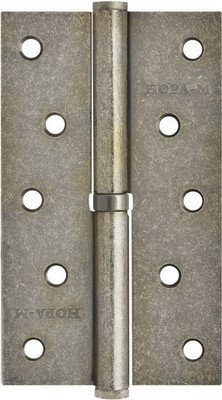 Петля дверная Нора-М 750-5 125x75x2.5 (левая, застаренное серебро)