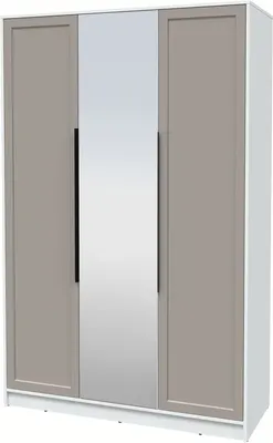 Шкаф Интерлиния Концепт Тренд КТ-Ш3(з) (белый платинум/луна)