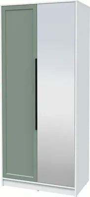 Шкаф Интерлиния Концепт Тренд КТ-Ш2(з) (белый платинум/мята)