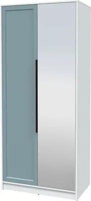 Шкаф Интерлиния Концепт Тренд КТ-Ш2(з) (белый платинум/океан)