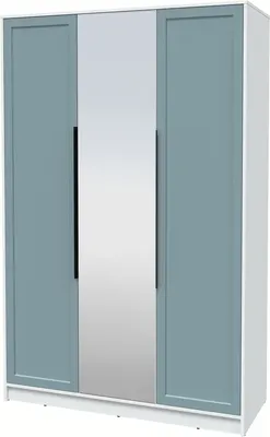 Шкаф Интерлиния Концепт Тренд КТ-Ш3(з) (белый платинум/океан)