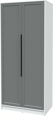 Шкаф Интерлиния Концепт Тренд КТ-Ш2 (белый платинум/серый)