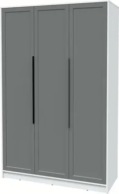 Шкаф Интерлиния Концепт Тренд КТ-Ш3 (белый платинум/серый)