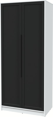 Шкаф Интерлиния Концепт Тренд КТ-Ш2 (белый платинум/черный)