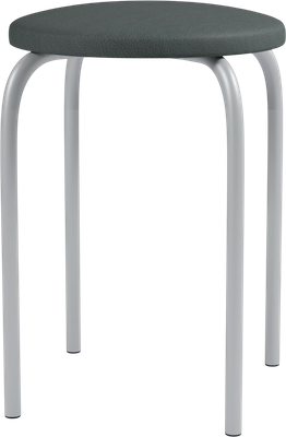 Табурет Mio Tesoro Чико (серый/металлик)