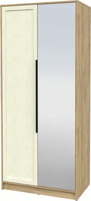 Шкаф Интерлиния Концепт Тренд КТ-Ш2(з) (дуб золотой/дуб снежный)