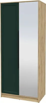 Шкаф Интерлиния Концепт Тренд КТ-Ш2(з) (дуб золотой/изумруд)
