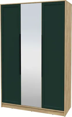 Шкаф Интерлиния Концепт Тренд КТ-Ш3(з) (дуб золотой/изумруд)