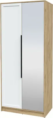 Шкаф Интерлиния Концепт Тренд КТ-Ш2(з) (дуб золотой/белый)