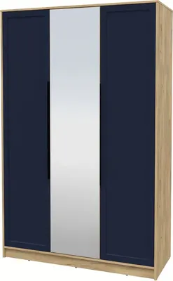 Шкаф Интерлиния Концепт Тренд КТ-Ш3(з) (дуб золотой/индиго)
