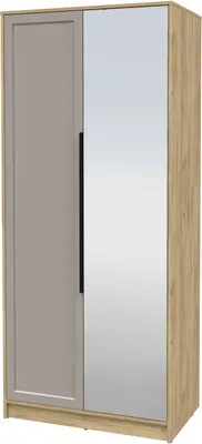 Шкаф Интерлиния Концепт Тренд КТ-Ш2(з) (дуб золотой/луна)