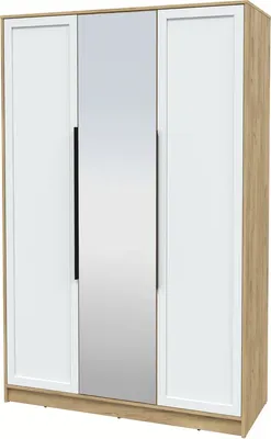 Шкаф Интерлиния Концепт Тренд КТ-Ш3(з) (дуб золотой/белый)