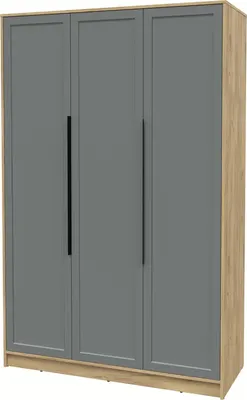 Шкаф Интерлиния Концепт Тренд КТ-Ш3 (дуб золотой/серый)