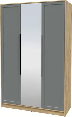 Шкаф Интерлиния Концепт Тренд КТ-Ш3(з) (дуб золотой/серый)