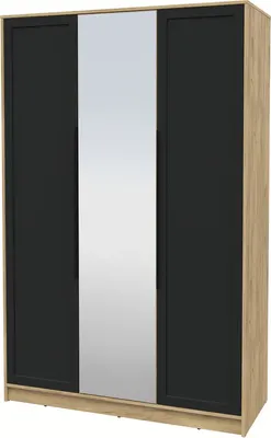 Шкаф Интерлиния Концепт Тренд КТ-Ш3(з) (дуб золотой/черный)