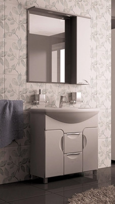 Тумба с умывальником Mixline Кассиопея 75 529563 + Элеганс 75