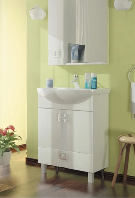 Тумба с умывальником Mixline Квадро-1 75 551698 + Элеганс 75