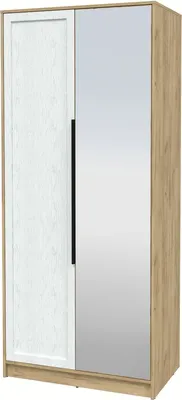 Шкаф Интерлиния Концепт Тренд КТ-Ш2(з) (дуб золотой/дуб полярный)