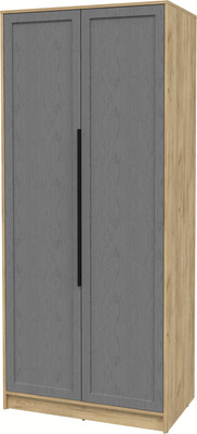Шкаф Интерлиния Концепт Тренд КТ-Ш2 (дуб золотой/дуб серый)