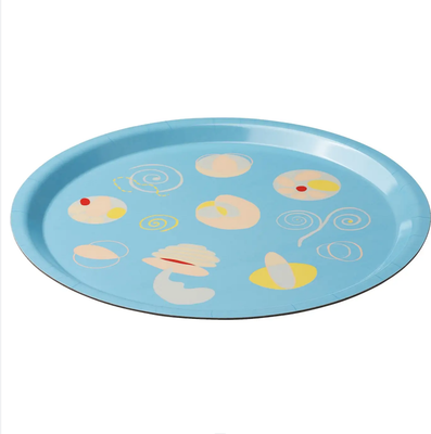 Поднос Swed house Tray Bricka MR3-40 (с рисунком/голубой)