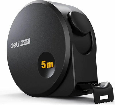 Рулетка Deli Soft Touch / EHT8519 (черный)