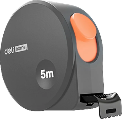 Рулетка Deli Soft Touch / HT8519C (оранжевый)