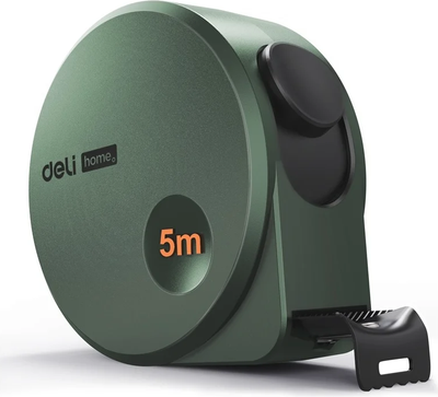 Рулетка Deli Soft Touch / HT8519L (зеленый)