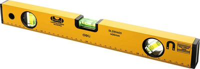 Уровень строительный Deli EDL290400Q (400мм)