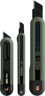 Набор ножей пистолетных Deli Soft Touch / EHT4003L (3шт, зеленый)