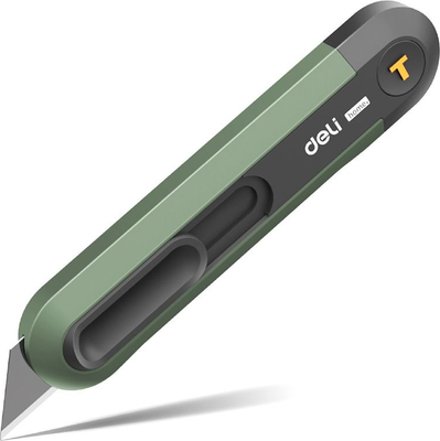 Нож пистолетный Deli Soft Touch / EHT4008L (зеленый)