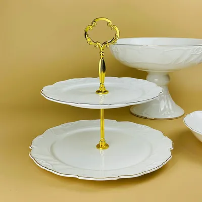 Ваза-этажерка Lenardi Крокус Золото 109-261