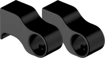 Держатель для рейлинга Starax S-4085-B/2 (2шт, черный)