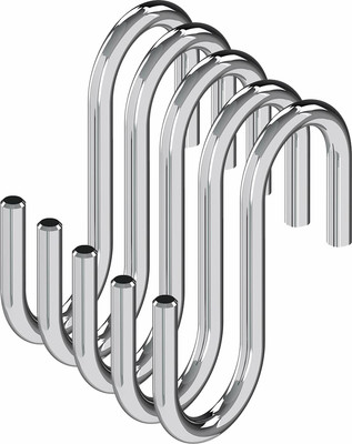 Набор крючков для рейлинга Starax S-4091-C/5 (5шт, хром)