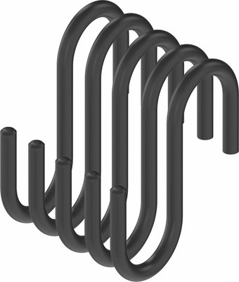 Набор крючков для рейлинга Starax S-4091-A/5 (5шт, антрацит)