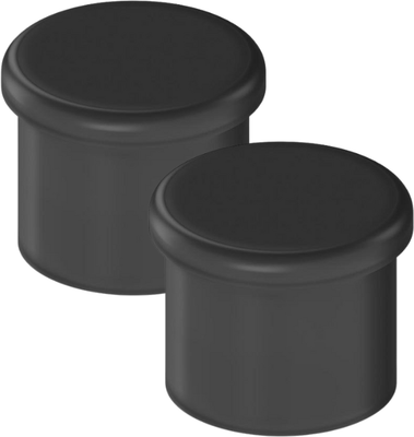 Набор заглушек для рейлинга Starax S-4081-A/2 (2шт, антрацит)