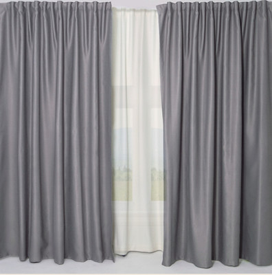 Комплект штор КронасМАрт Блэкаут 200x270 (серый)