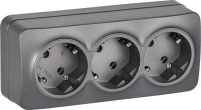 Розетка IEK Glory ERH31-K46M-16 (сталь матовый)