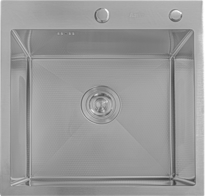 Мойка кухонная Astir Decor Satin 55х50 (с сифоном, дозатором и коландером)