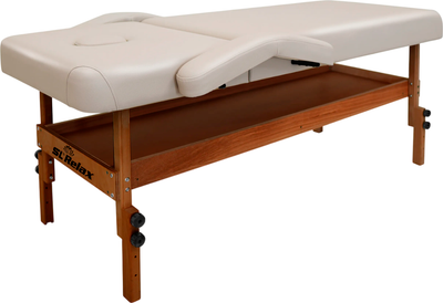 Массажный стол SL Relax Comfort-М / SLRM-16#№4 (бежевая кожа №4)