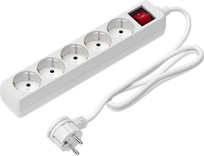 Сетевой фильтр Maxvi SP-130 (3м, белый)