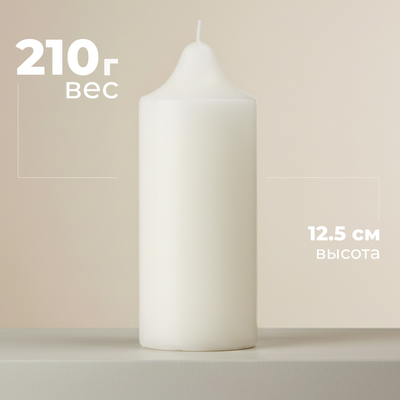 Свеча Sundays Home YS530-17/1 (5x12.5см, белый)