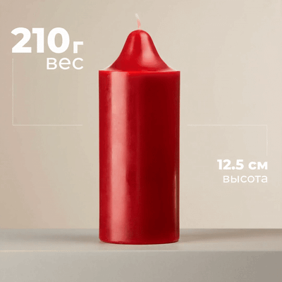 Свеча Sundays Home YS530-17/2 (5x12.5см, бордо)