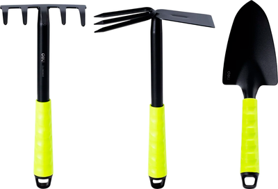 Набор садовых инструментов Deli EDL580803 (3шт, зеленый/черный)