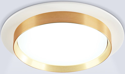 Точечный светильник Ambrella TU5012 WH/GD (белый/золото)