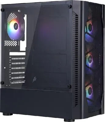 Корпус для компьютера 1stPlayer DK D4 / D4-BK-4F1 (черный)